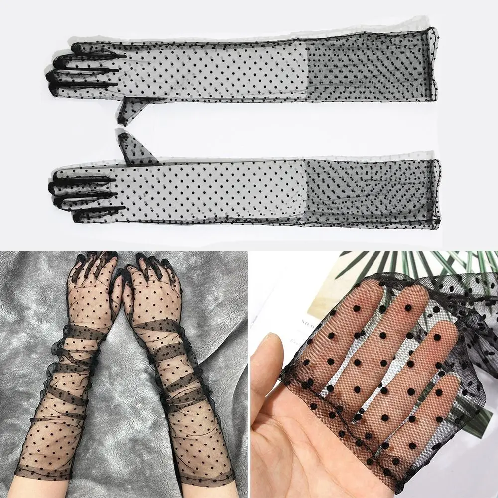 Elegant Ultra Thin Long Tulle Gloves Stretchy Sunscreen Mesh Gauze Gloves Summer Transparent Gloves for Women Girls Wedding
Elegant Ultra Thin Long Tulle Gloves Stretchy Sunscreen Mesh Gauze Gloves Summer Transparent Gloves for Women Girls Wedding
