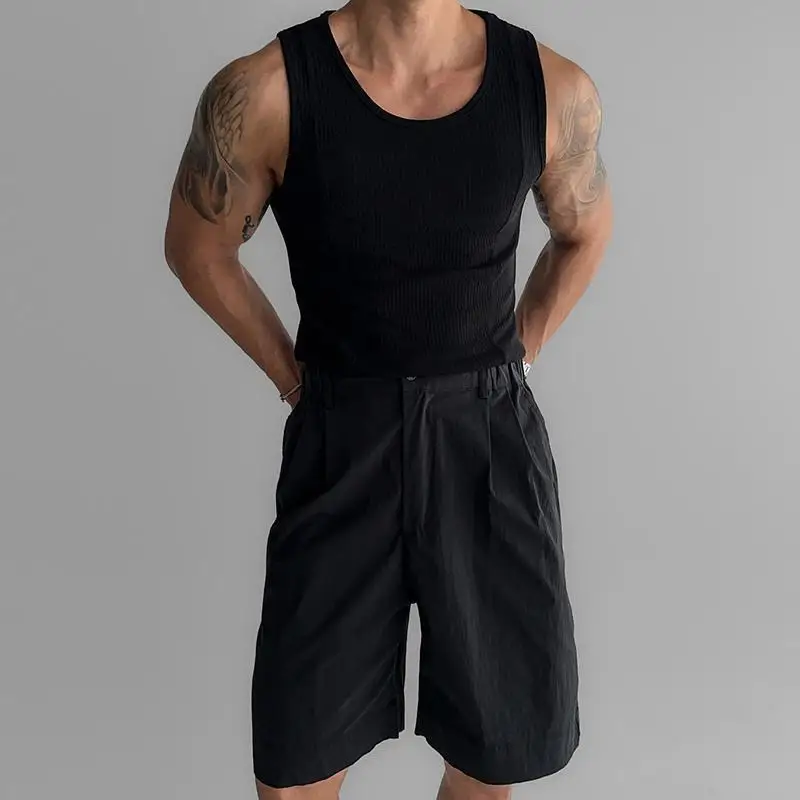 Minimalist Elastic Knitted Summer New Men's Crew Neck Screw Thread Casual Fashion Slim High Street All-match Sleeveless Vests
Minimalist Elastic Knitted Summer New Men's Crew Neck Screw Thread Casual Fashion Slim High Street All-match Sleeveless Vests