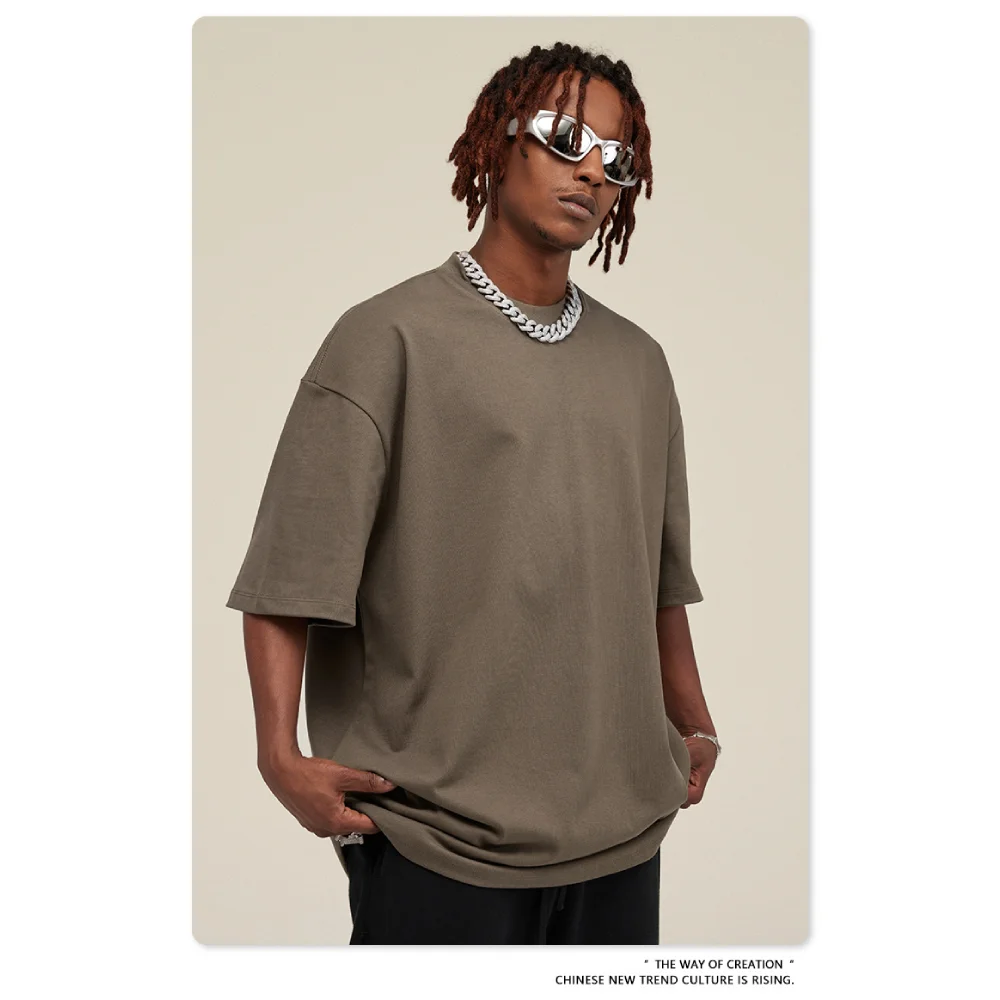 Summer Pure Cotton T-shirt Loose Fitting Youth Short Sleeved Men's T-shirt Fashion Men's Trendy Brand Short Sleeved T-shirt
Summer Pure Cotton T-shirt Loose Fitting Youth Short Sleeved Men's T-shirt Fashion Men's Trendy Brand Short Sleeved T-shirt