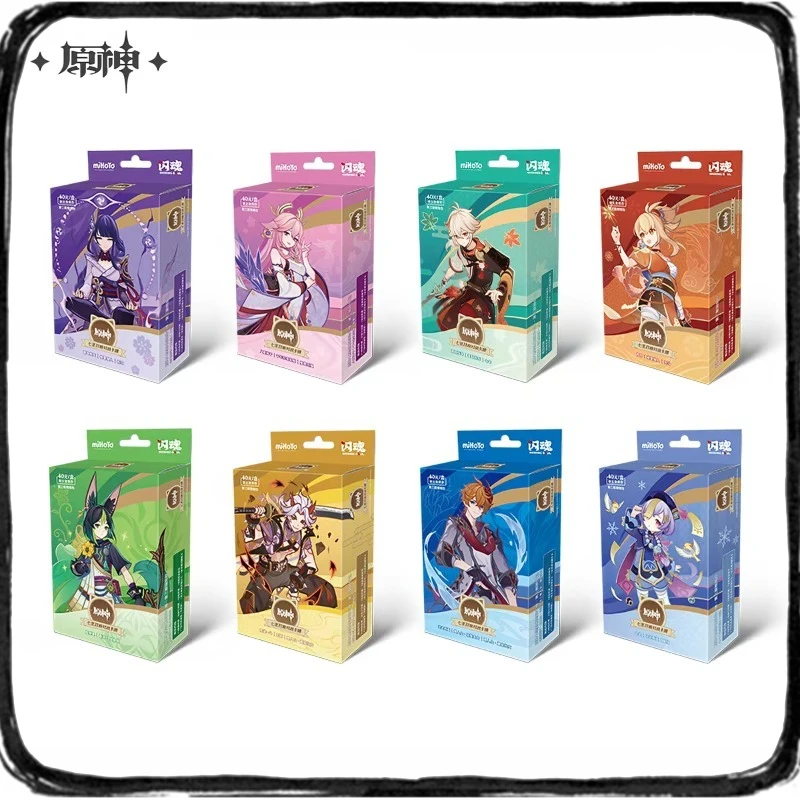 New Genshin Impact Series Seven Saints Summoning Battle Cards Issue 3 Pre-assembled Package Collectible Cards Anime Toy Gift
New Genshin Impact Series Seven Saints Summoning Battle Cards Issue 3 Pre-assembled Package Collectible Cards Anime Toy Gift