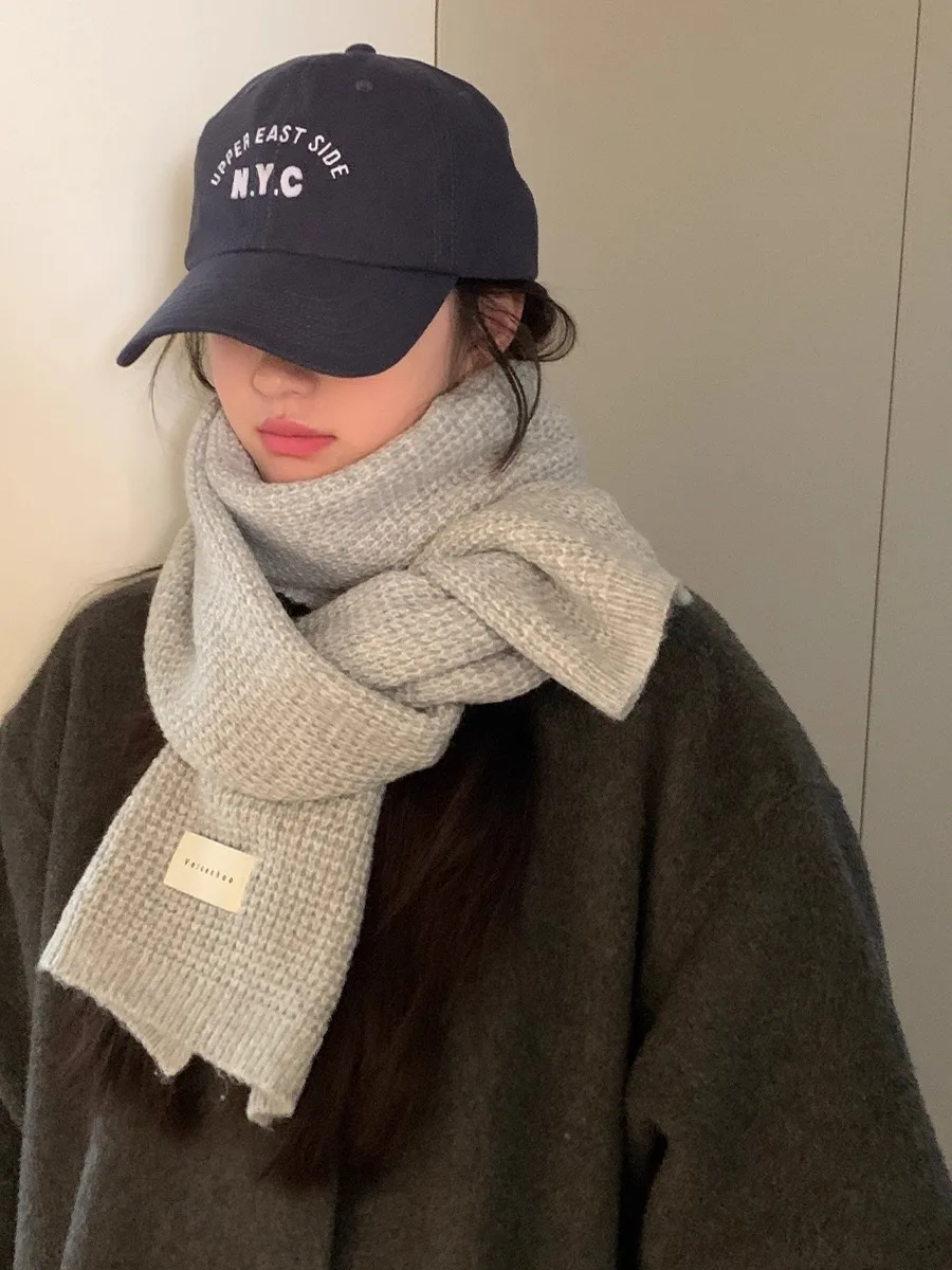 Woolen Scarf For Women New Autumn And Winter Versatile Neck Warmer Double Use As A Shawl Knitted Cold Protection
Woolen Scarf For Women New Autumn And Winter Versatile Neck Warmer Double Use As A Shawl Knitted Cold Protection
