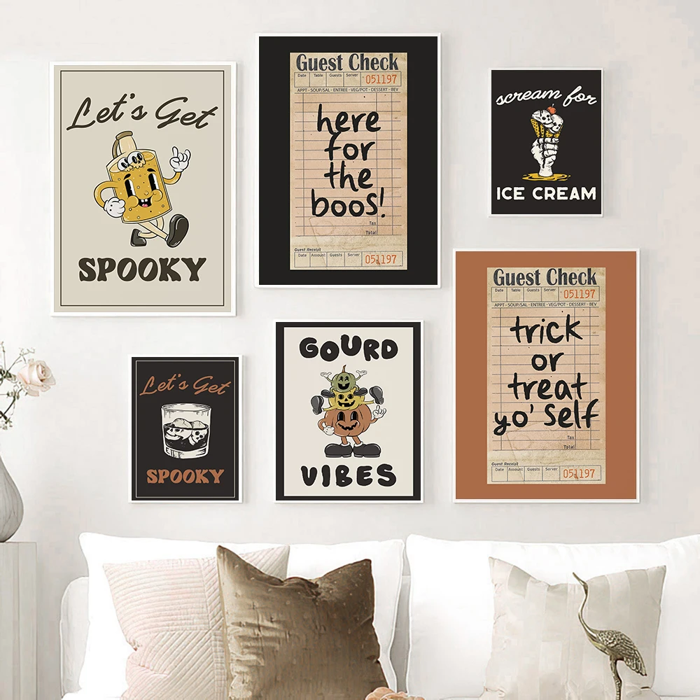 Halloween Kitchen Wall Art Trendy Black Cartoon Abstract Poster Print Skull Traditional Festival Canvas Painting Room Home Decor
Halloween Kitchen Wall Art Trendy Black Cartoon Abstract Poster Print Skull Traditional Festival Canvas Painting Room Home Decor