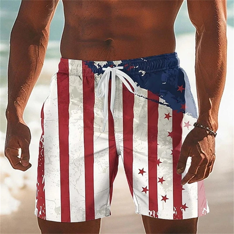 3D Print USA Flag Beach Shorts Quick Dry Mens Swim Trunks 3D Print Casual Trendy For July 4th And Patriotic Summer Wear Outdoor
3D Print USA Flag Beach Shorts Quick Dry Mens Swim Trunks 3D Print Casual Trendy For July 4th And Patriotic Summer Wear Outdoor