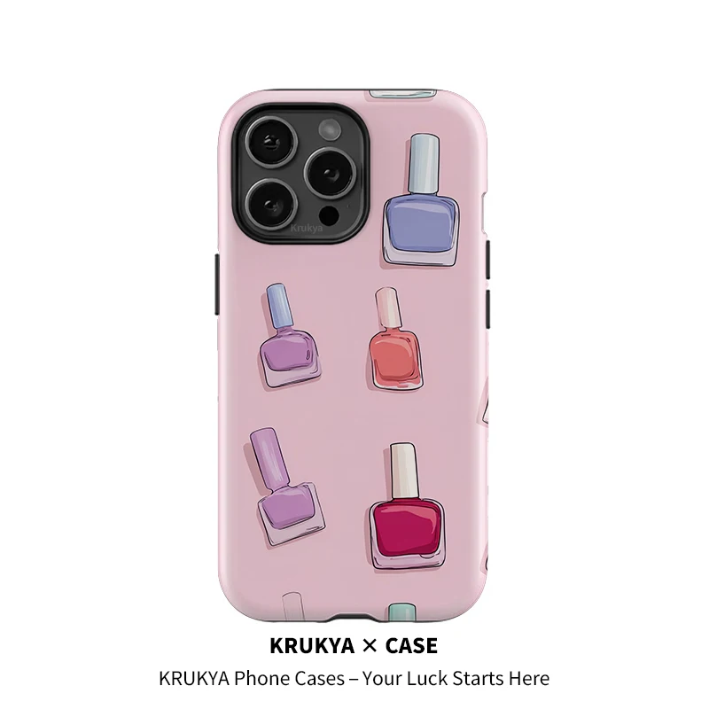 Krukya Acrylic Phone Case For iPhone 16 Pro Max 15 14 Plus 13 12 11 XS X XR SE 2020 Shockproof Bumper Nail Polish Girly Cover
Krukya Acrylic Phone Case For iPhone 16 Pro Max 15 14 Plus 13 12 11 XS X XR SE 2020 Shockproof Bumper Nail Polish Girly Cover