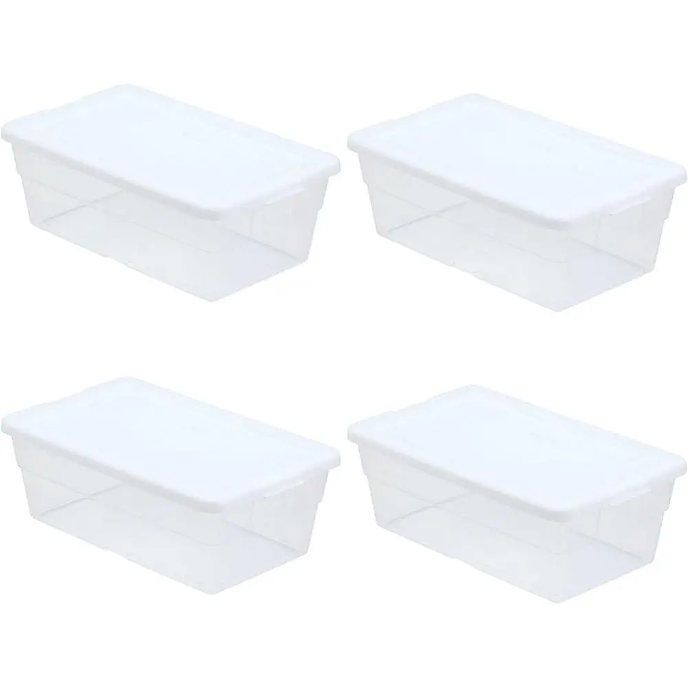 Storage Box 13.5 X 8.3 X 4.8, 6 Qt. Clear - Pack of 4
Storage Box 13.5 X 8.3 X 4.8, 6 Qt. Clear - Pack of 4