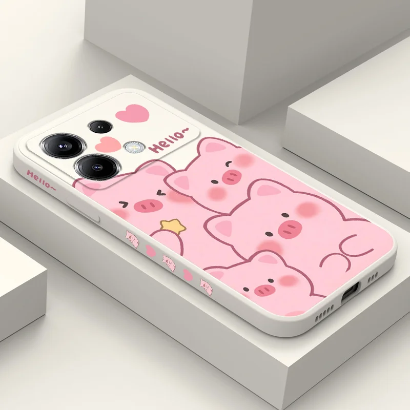 Happy Pig Phone Case For Xiaomi Poco X6 F6 M6 M5 M5S F5 X5 F4 X4 M4 F3 M3 X3 Pro 4G 5G GT Silicone Cover
Happy Pig Phone Case For Xiaomi Poco X6 F6 M6 M5 M5S F5 X5 F4 X4 M4 F3 M3 X3 Pro 4G 5G GT Silicone Cover