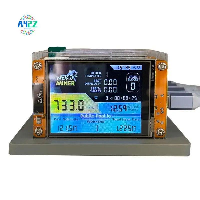 A42Z-4X 735KH/S Nmminernerdminer+4 Slots Stand Upgraded Bitcoin Crypto Solo Lottery Miner 2.8 Inch Smart Display Miner
A42Z-4X 735KH/S Nmminernerdminer+4 Slots Stand Upgraded Bitcoin Crypto Solo Lottery Miner 2.8 Inch Smart Display Miner
