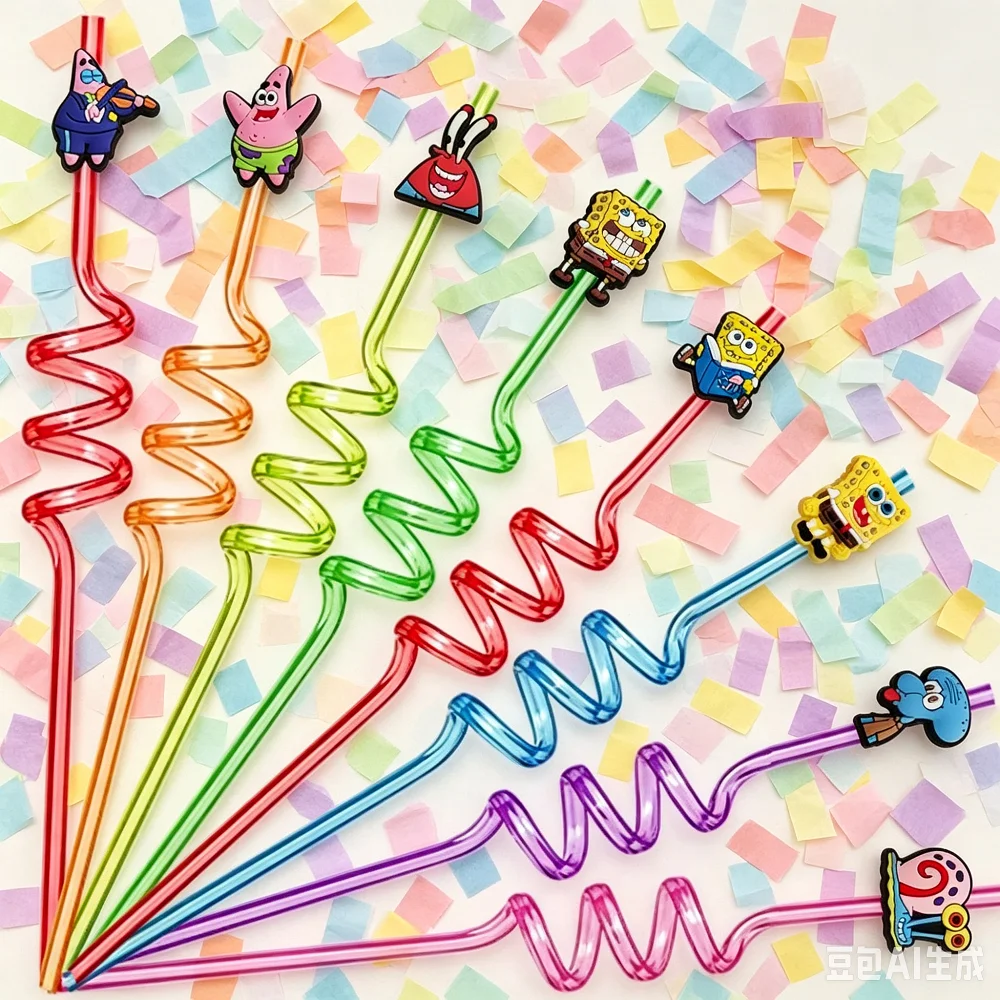 8 Pcs/set Anime SpongeBob SquarePants Reusable Straws Cosplay Shower Kawaii Halloween Carnival Supplies Decoration Gift
8 Pcs/set Anime SpongeBob SquarePants Reusable Straws Cosplay Shower Kawaii Halloween Carnival Supplies Decoration Gift