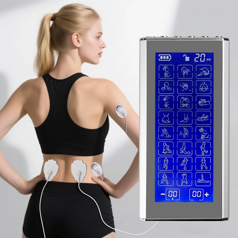 24 Modes TENS Muscle Stimulator Acupuncture EMS Low-Frequency Dual Output Physiotherapy Digital Therapy Electrodes Massage Relax
24 Modes TENS Muscle Stimulator Acupuncture EMS Low-Frequency Dual Output Physiotherapy Digital Therapy Electrodes Massage Relax