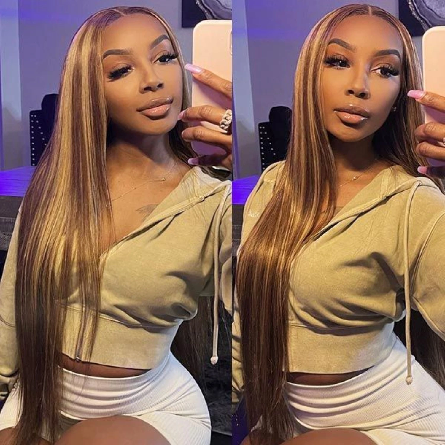 Highlight Ombre Straight Lace Front Wig Human Hair 13x4 HD 4/27 Honey Blonde Pre Plucked 180 Density Wig For Black Women 34
Highlight Ombre Straight Lace Front Wig Human Hair 13x4 HD 4/27 Honey Blonde Pre Plucked 180 Density Wig For Black Women 34