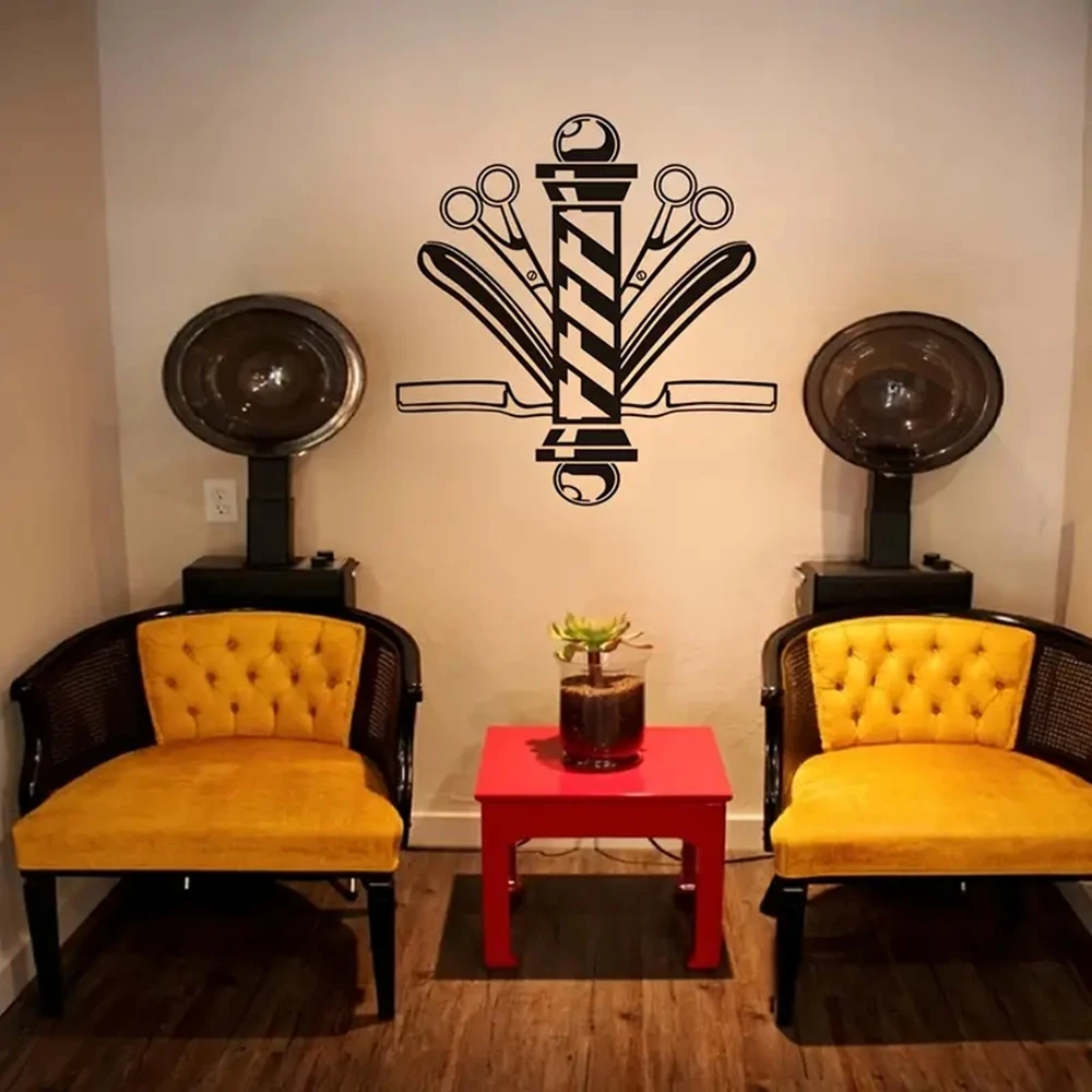1 pc new hair styling barber Wall Sticker Pvc Wall Art Stickers Modern Fashion Wallsticker Decor Living Room Bedroom Removable
1 pc new hair styling barber Wall Sticker Pvc Wall Art Stickers Modern Fashion Wallsticker Decor Living Room Bedroom Removable