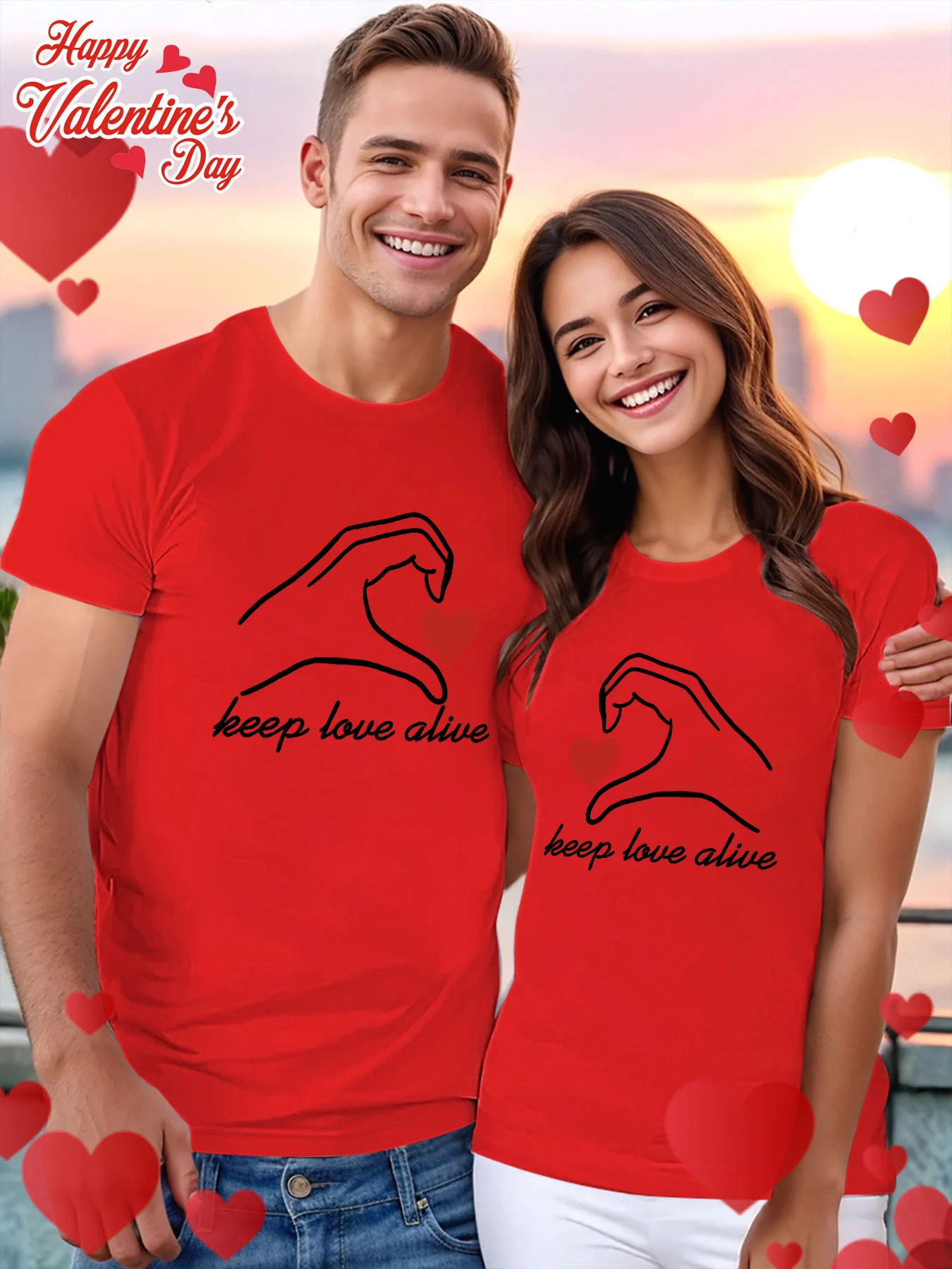 Футболка для пар на День святого Валентина с графическим принтом в виде сердца, легкая, дышащая, из полиэстера, новинка 2026 года, забавная летняя женская эстетичная одежда
Футболка для пар на День святого Валентина с графическим принтом в виде сердца, легкая, дышащая, из полиэстера, новинка 2026 года, забавная летняя женская эстетичная одежда