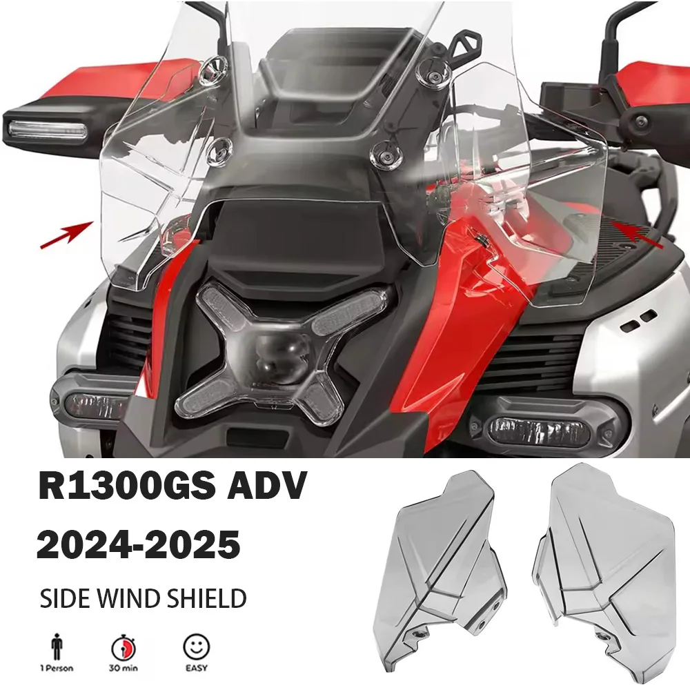For BMW R1300GS Adventure R 1300 GS ADV 2024 2025 New Motorcycle Windshield Bilateral Tank Side Wind Deflector Spoiler Kit
For BMW R1300GS Adventure R 1300 GS ADV 2024 2025 New Motorcycle Windshield Bilateral Tank Side Wind Deflector Spoiler Kit