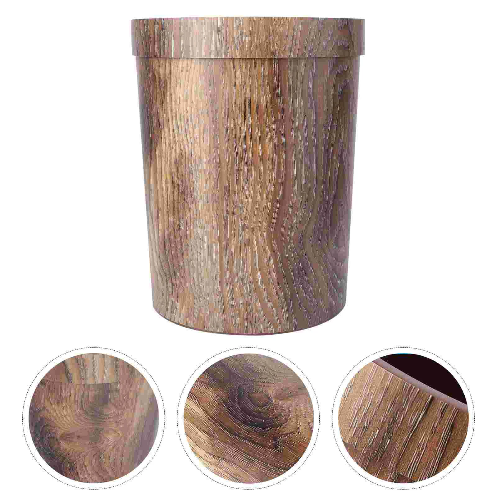 Wicker Retro Trash Can for Car Container Wood Grain Wastebasket Office with Lid Cans
Wicker Retro Trash Can for Car Container Wood Grain Wastebasket Office with Lid Cans