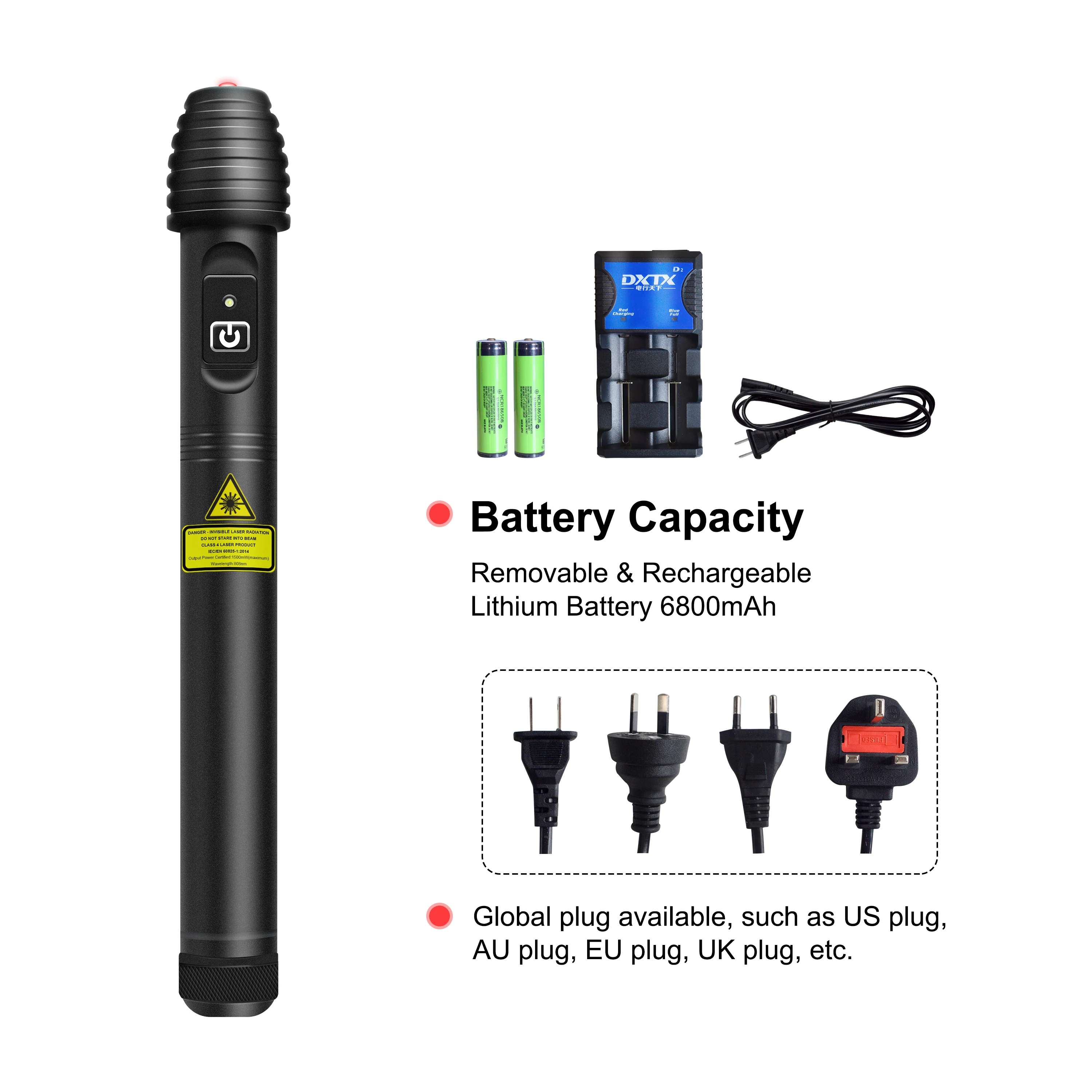 ZJZK Laser Pointer Pen 1000mW High Power Hand-held Light Therapy Device 808nm Single-Wavelength for Pein Relief Wound Healing
ZJZK Laser Pointer Pen 1000mW High Power Hand-held Light Therapy Device 808nm Single-Wavelength for Pein Relief Wound Healing