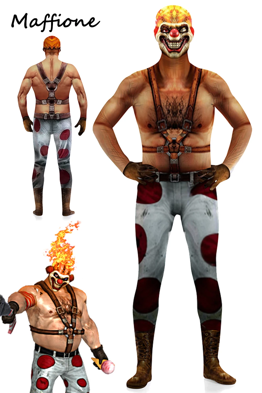 Sweet Tooth Cosplay Men Costume 2023 TV Twisted Metal Disguise Jumpsuit Outfits Male Halloween Carnival Disguise Roleplay Suit
Sweet Tooth Cosplay Men Costume 2023 TV Twisted Metal Disguise Jumpsuit Outfits Male Halloween Carnival Disguise Roleplay Suit