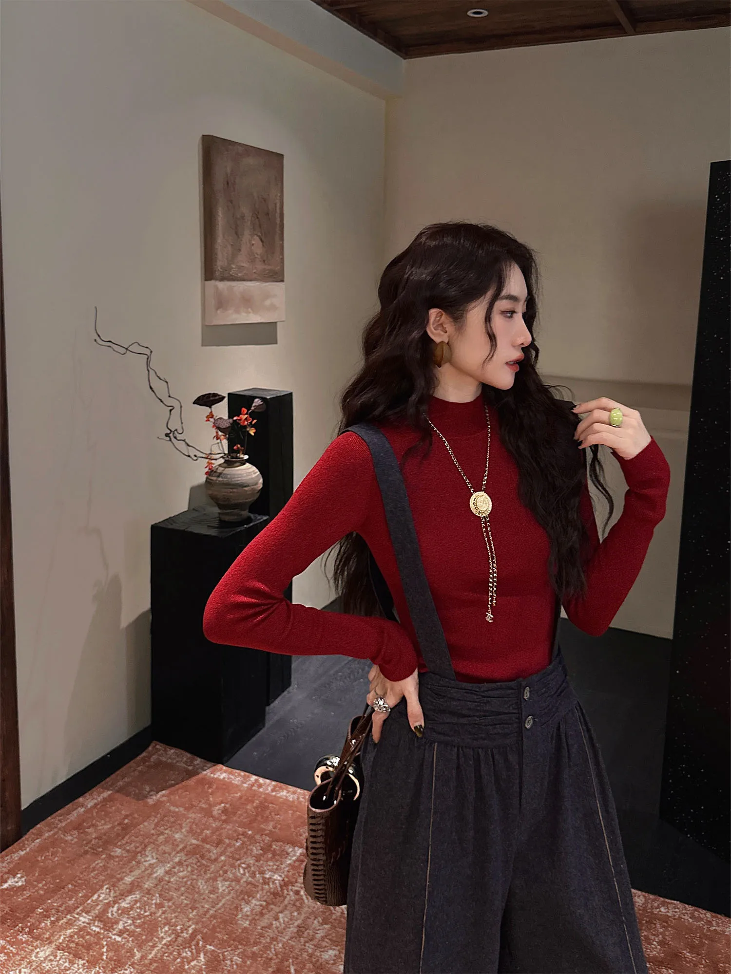 Sanji Bla Flower Woolen Knitted Sweater Women's Base Layer Inner Wear Trendy 2025 New Sle Camere Blend Comfortable Fit
Sanji Bla Flower Woolen Knitted Sweater Women's Base Layer Inner Wear Trendy 2025 New Sle Camere Blend Comfortable Fit