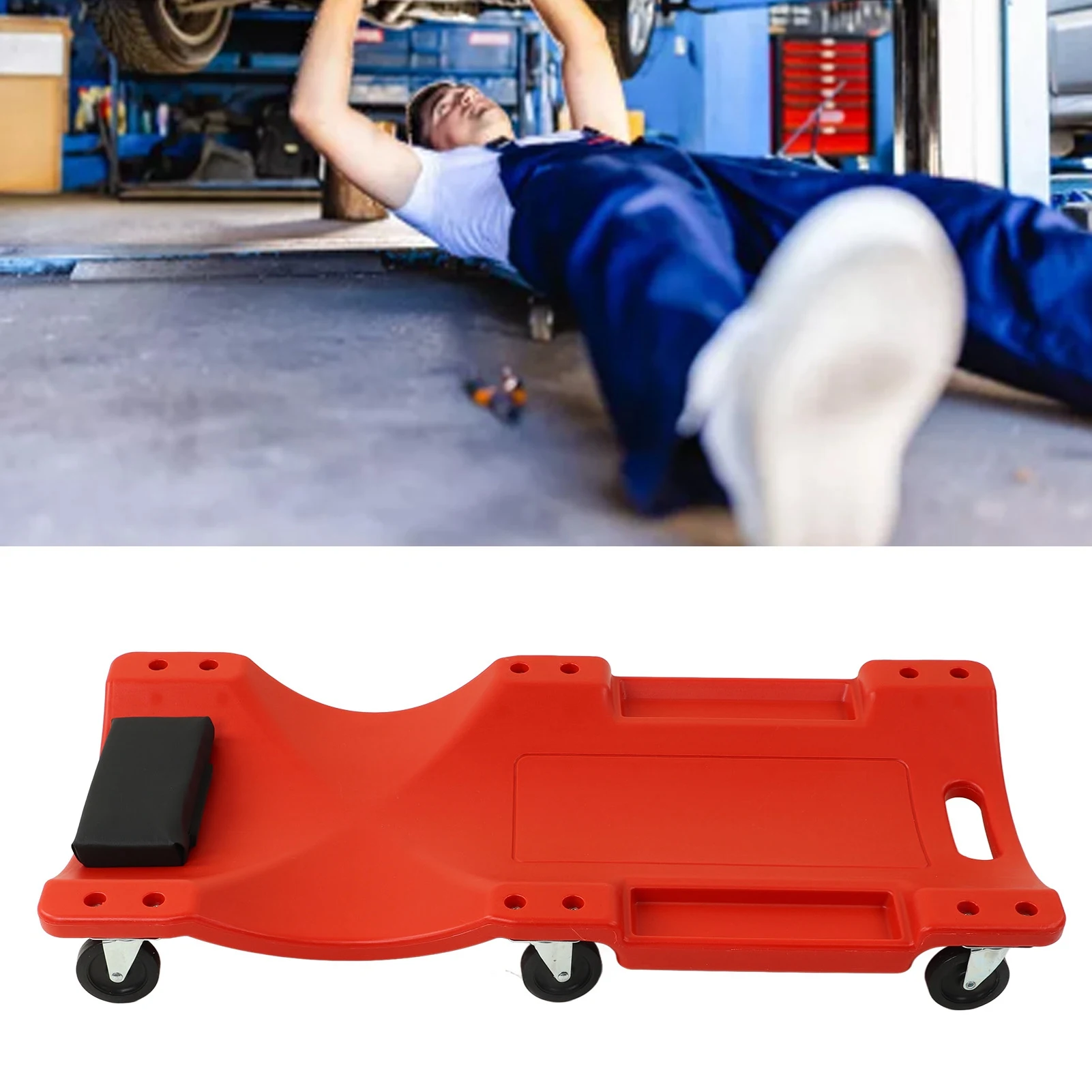 Car Repairing Deck 200kg Load Capacity 36in Car Repair Sleeper Board Professional Sturdy with Padded Headrest for Auto
Car Repairing Deck 200kg Load Capacity 36in Car Repair Sleeper Board Professional Sturdy with Padded Headrest for Auto