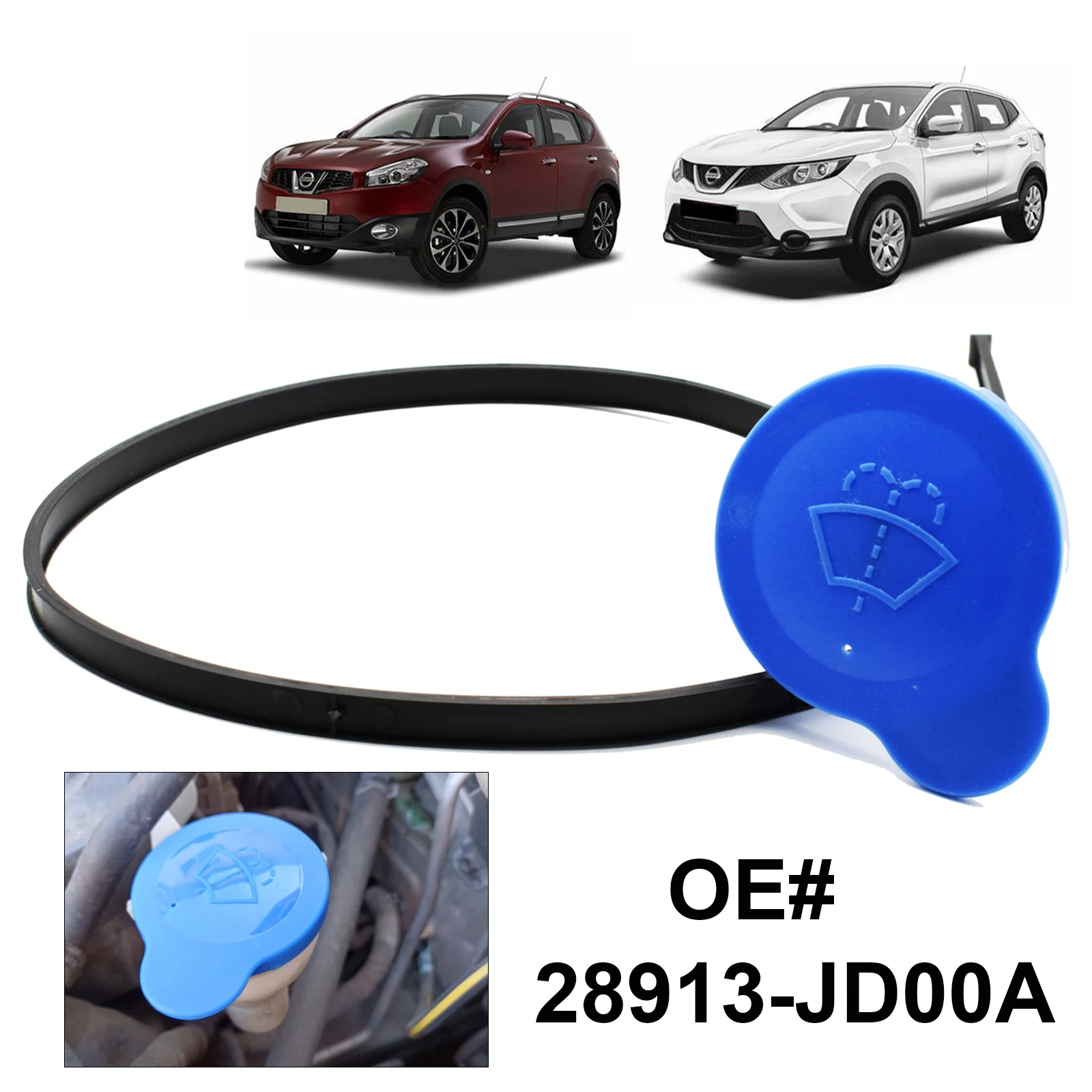 Car Plastic Wiper Liquid Tank Washer Cap Windscreen Washer Bottle Cover 28913JD00A For Nissan Qashqai JJ10 J11 2007 2008 2009
Car Plastic Wiper Liquid Tank Washer Cap Windscreen Washer Bottle Cover 28913JD00A For Nissan Qashqai JJ10 J11 2007 2008 2009