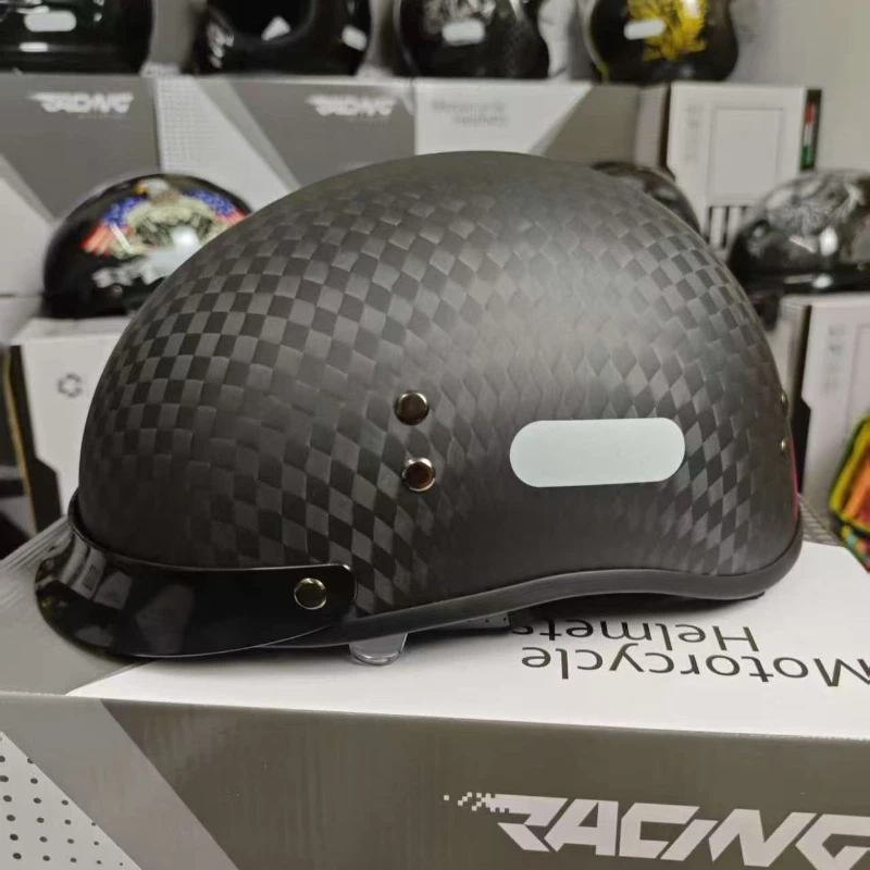 KAESE ultra-light carbon fiber helmet men's motorcycle half helmet summer Halley cruise retro ladle helmet DOT certified
KAESE ultra-light carbon fiber helmet men's motorcycle half helmet summer Halley cruise retro ladle helmet DOT certified