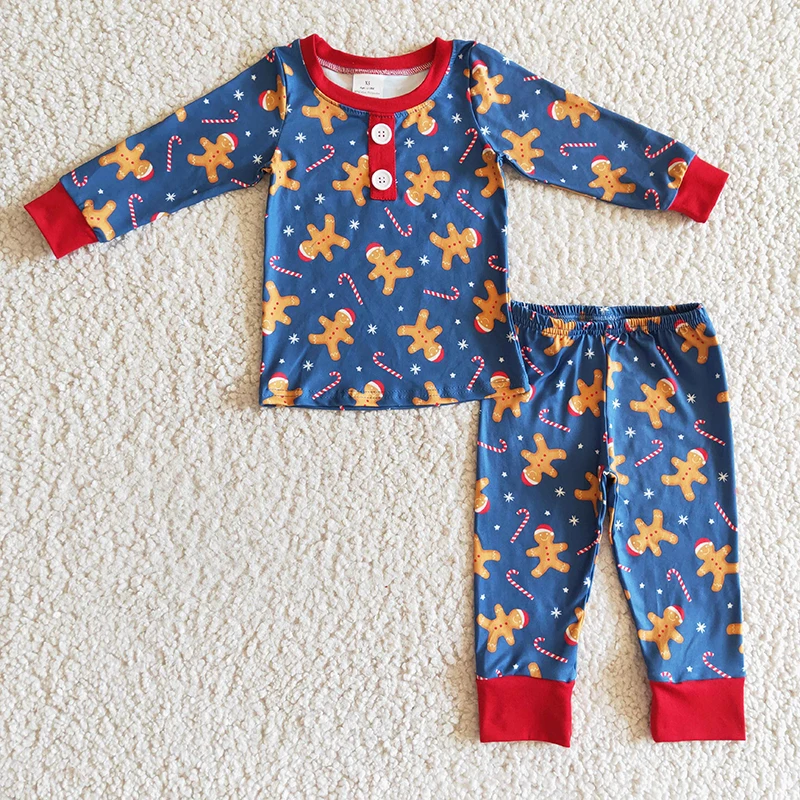 Baby Boy Christmas Gingerbread Outfit Toddler Sleepwear Kids Long Sleeve Shirt Set Candy Cane Pants Wholesale Children Pajamas
Baby Boy Christmas Gingerbread Outfit Toddler Sleepwear Kids Long Sleeve Shirt Set Candy Cane Pants Wholesale Children Pajamas