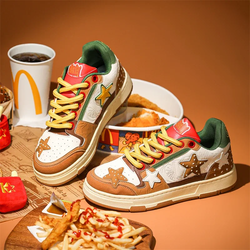 Original Designer Hamburger Shoes Men Star Shoes Low Cut Platform Men's Skate Shoes Comfortable Leather Skateboard Sneakers Man
Original Designer Hamburger Shoes Men Star Shoes Low Cut Platform Men's Skate Shoes Comfortable Leather Skateboard Sneakers Man