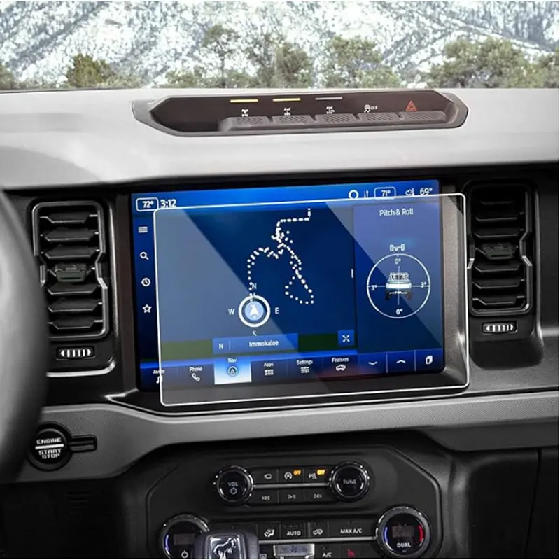 Tempered glass film protector For Ford Bronco SYNC4 Car gps Navigation LCD Touch Screen Protective film 2021 2022 2023 12inch
Tempered glass film protector For Ford Bronco SYNC4 Car gps Navigation LCD Touch Screen Protective film 2021 2022 2023 12inch