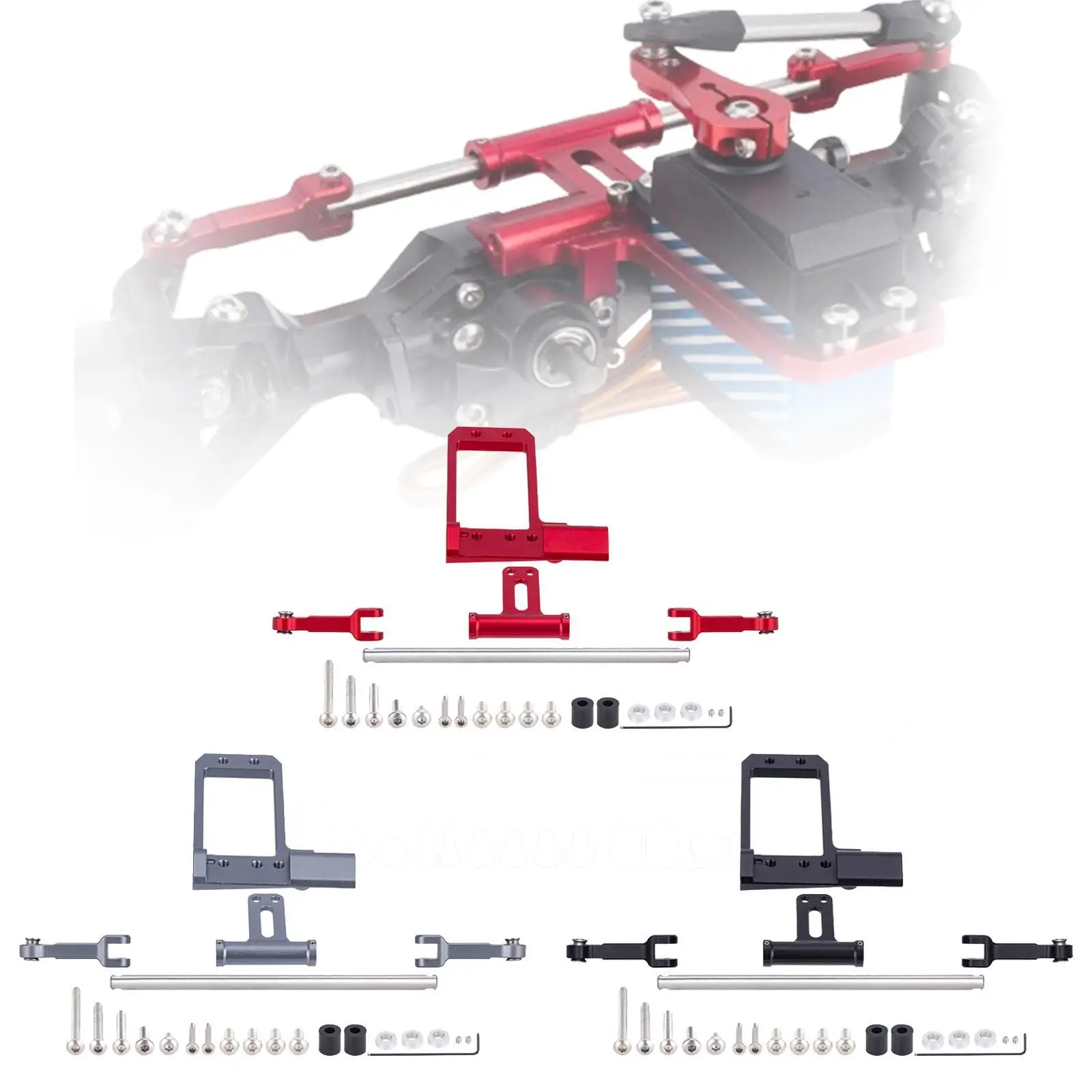 Bat Servo Mount Full Hydraulic Replacement Easy to Install Steering Cylinder Kit 1/10 RC Crawler for 1/10 VS4-10 F10 Car
Bat Servo Mount Full Hydraulic Replacement Easy to Install Steering Cylinder Kit 1/10 RC Crawler for 1/10 VS4-10 F10 Car