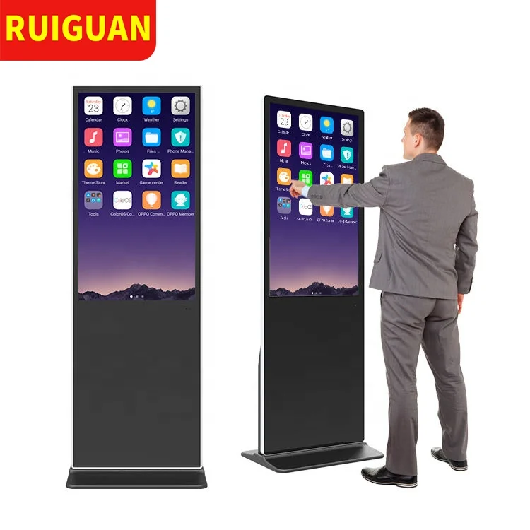 Touch Screen Capacitive Portable 4K Android PC Frame Digital Signage Displays Outdoor Indoor Advertising LED LCD SDK