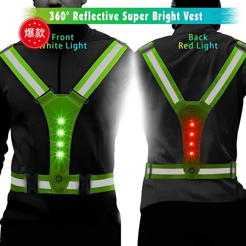 4X LED Reflective Running Vest,Adjustable Elastic Running Safety Gear LED Light Up Vest Perfect For Running,Walking
4X LED Reflective Running Vest,Adjustable Elastic Running Safety Gear LED Light Up Vest Perfect For Running,Walking
