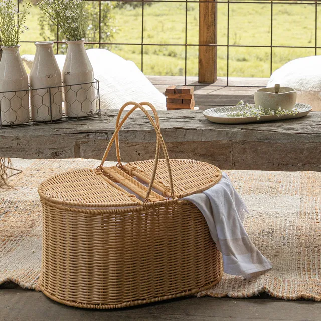 Portable picnic basket Supermarket shoppingbasket Imitation rattan outdoor picnic storagebasket Household shopping basketFrui
Portable picnic basket Supermarket shoppingbasket Imitation rattan outdoor picnic storagebasket Household shopping basketFrui