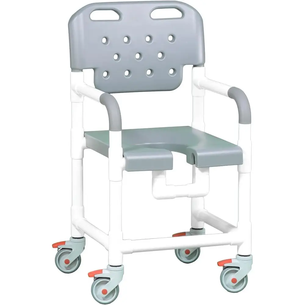 Gray Rolling Shower and Over Toilet Chair
Gray Rolling Shower and Over Toilet Chair