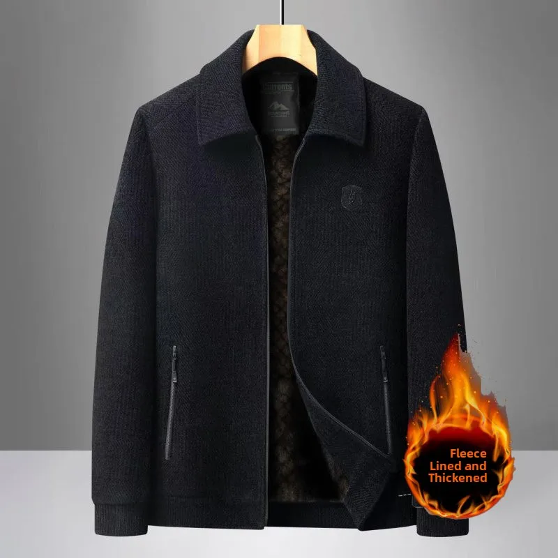 Thiened Fce Cotton Jaet for Men Busin Casual Dad Clothes Warmth Guaranteed Long Sve Zipper Closure Regular Fit
Thiened Fce Cotton Jaet for Men Busin Casual Dad Clothes Warmth Guaranteed Long Sve Zipper Closure Regular Fit