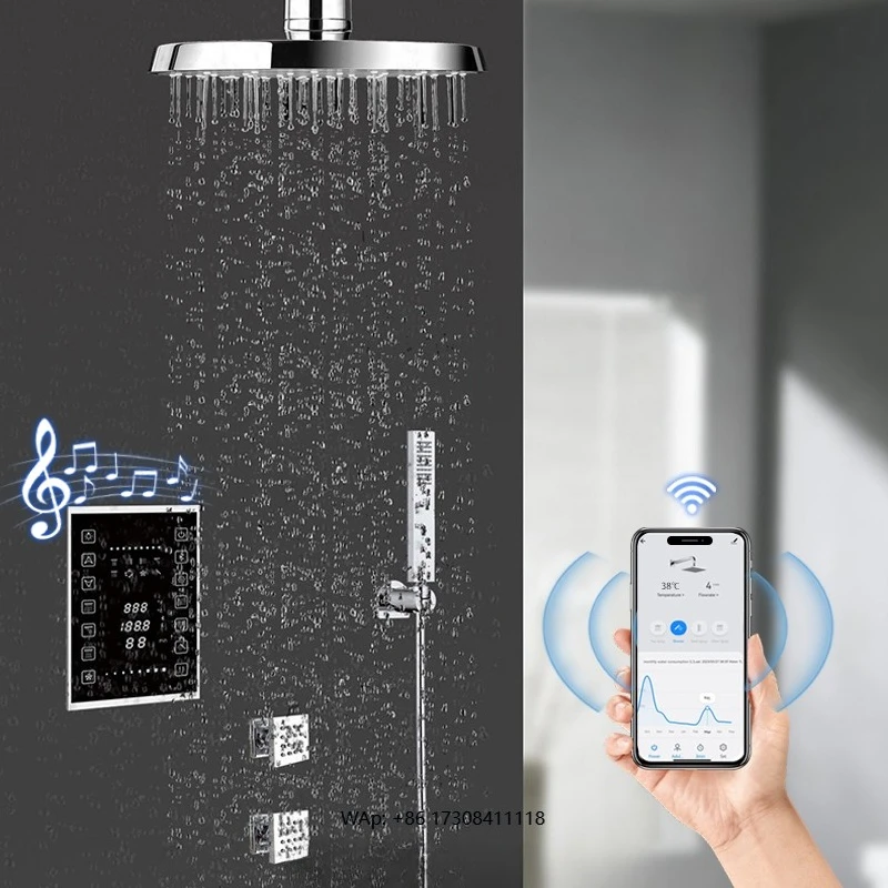 OEM ODM Manufacturer WiFi APP Shower Controller Six Water Outlet Shower Mixer Set H306N Music Thermostatic Shower Valve
OEM ODM Manufacturer WiFi APP Shower Controller Six Water Outlet Shower Mixer Set H306N Music Thermostatic Shower Valve