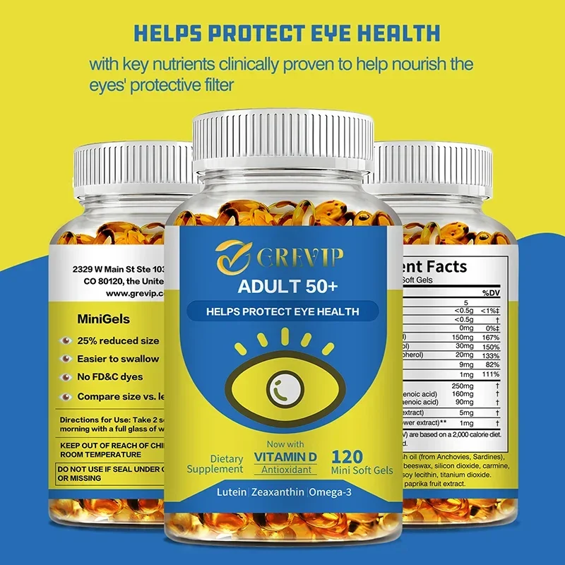ADULT 50 + Eye Health - Relieve Blurred Vision and Dry Eyes Reduce Eye Fatigue and Improve Visual Function for Healthy EyesSuppl
ADULT 50 + Eye Health - Relieve Blurred Vision and Dry Eyes Reduce Eye Fatigue and Improve Visual Function for Healthy EyesSuppl