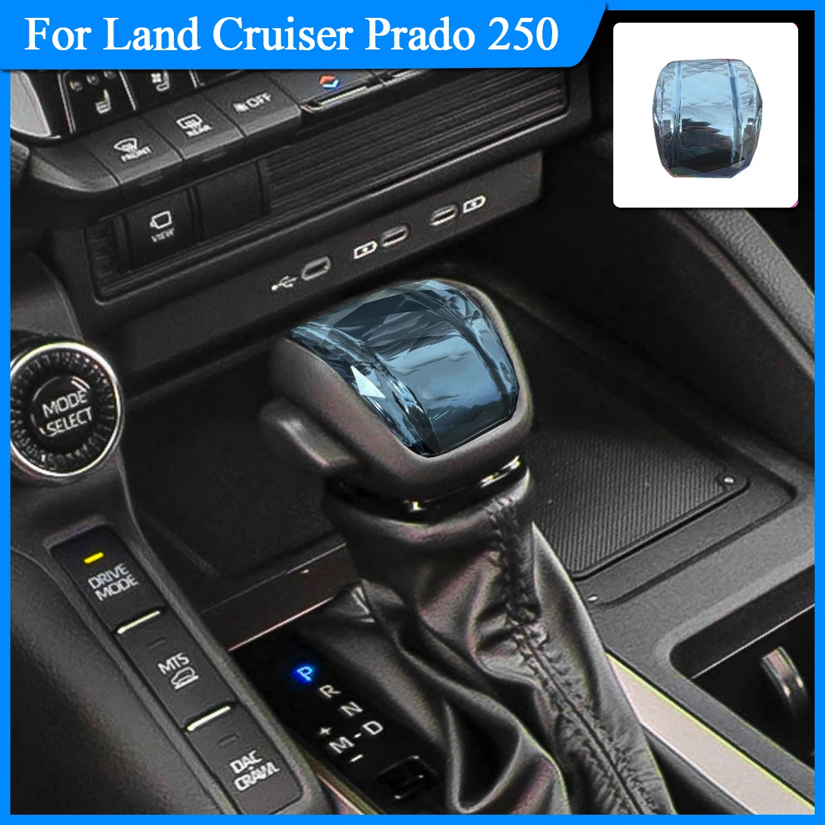 For Land Cruiser 250 2024-2025 ABS Crystal Style Shift Knob Cover Replacement Interior Accessory
For Land Cruiser 250 2024-2025 ABS Crystal Style Shift Knob Cover Replacement Interior Accessory