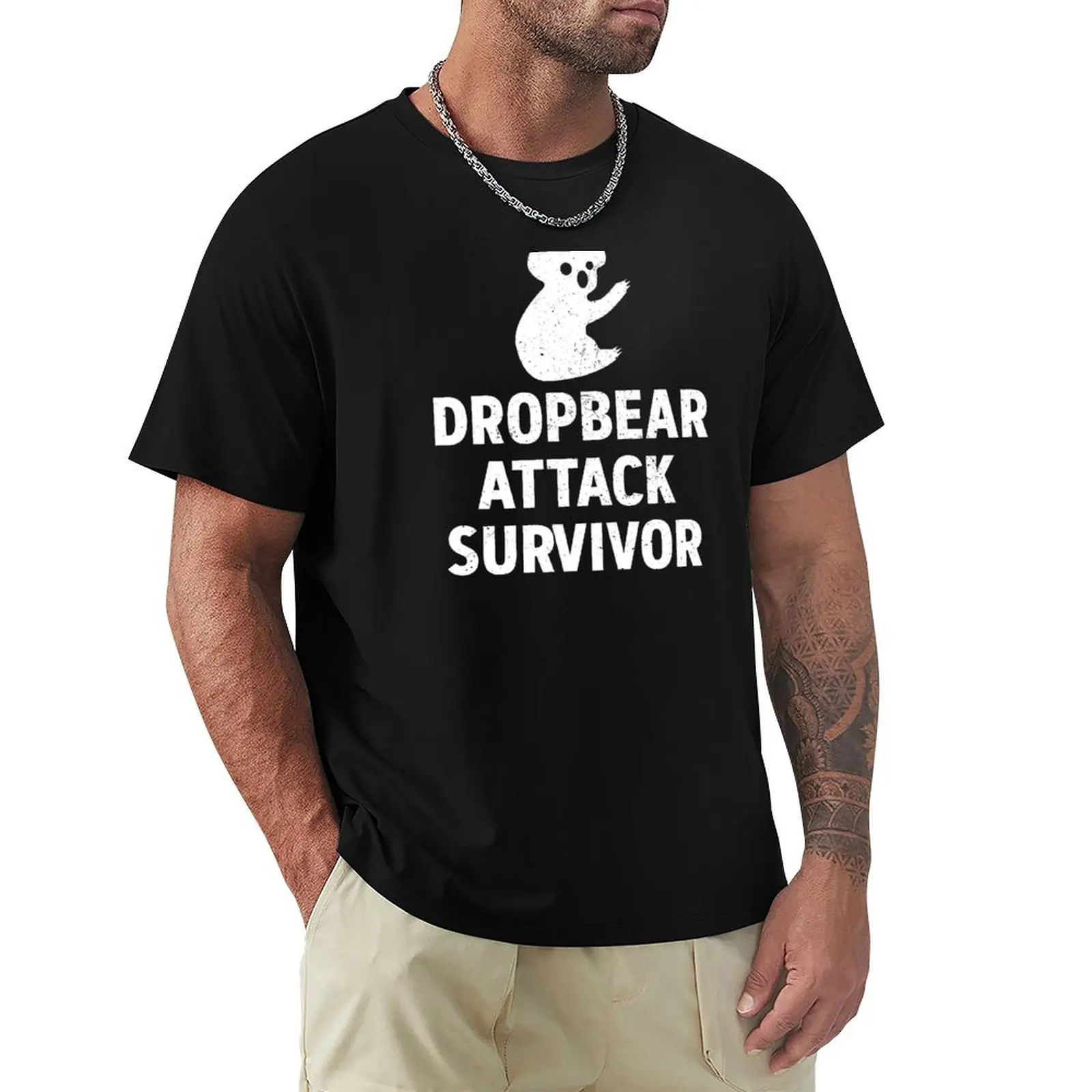 Dropbear Attack Survivor T-Shirt Big and Tall Basic Tee Shirt
Dropbear Attack Survivor T-Shirt Big and Tall Basic Tee Shirt