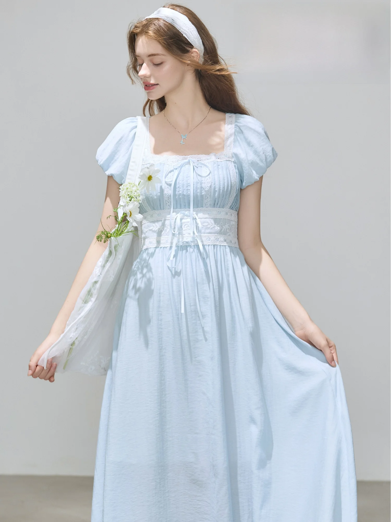 Cindral Summer 2025 Women's Dr Square Collar Waist-Cinching A-Line Long Dr Simple Sle Chinese Sle Single Piece
Cindral Summer 2025 Women's Dr Square Collar Waist-Cinching A-Line Long Dr Simple Sle Chinese Sle Single Piece