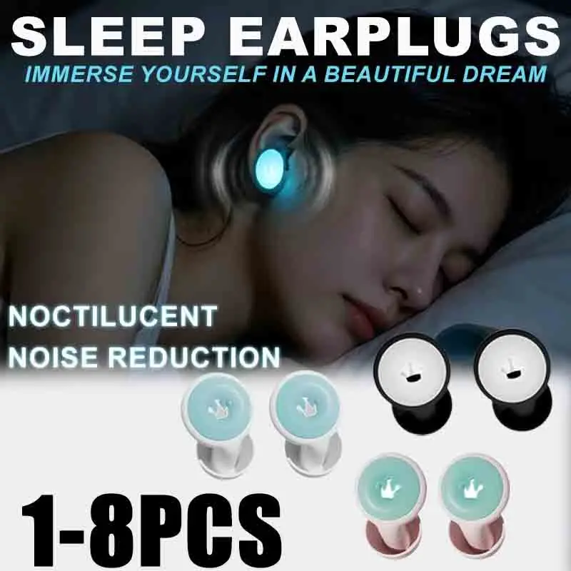 1-8PCS Glow in The Dark Earplugs Double Layer Noise Reduction Silicone Sleep Earplugs for Side Sleeper Super Strong
1-8PCS Glow in The Dark Earplugs Double Layer Noise Reduction Silicone Sleep Earplugs for Side Sleeper Super Strong