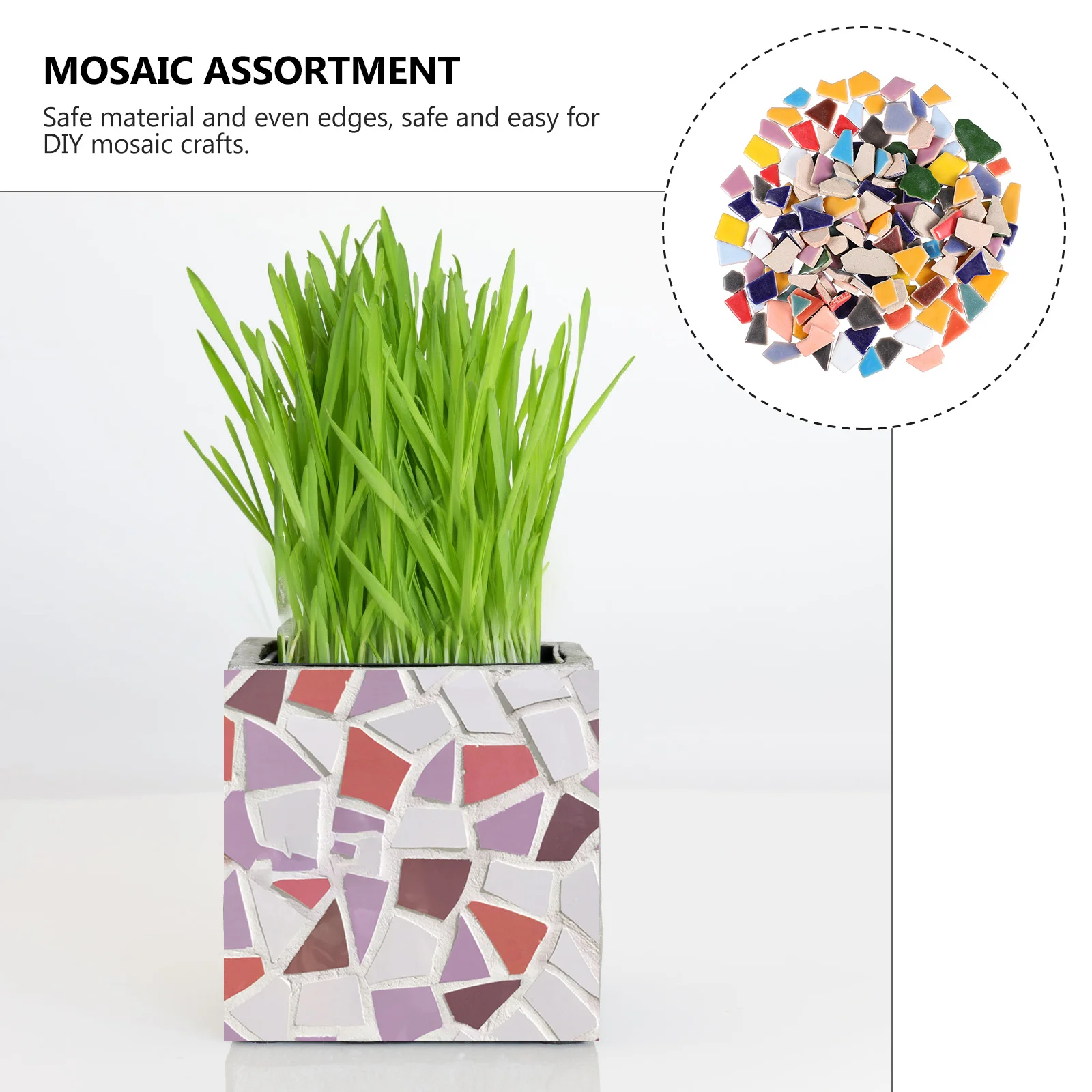 200g Irregular Shape Ceramic Mosaic Tiles Colorful DIY Pieces for Craft Supplies Garden Bathroom Home Decoration
200g Irregular Shape Ceramic Mosaic Tiles Colorful DIY Pieces for Craft Supplies Garden Bathroom Home Decoration