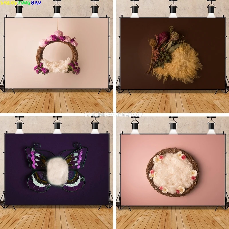 Neonatal Portrait Photography Backdrops Flowers Birthday Romantic Swing Background Baby Photo Gallery Props BG-9
Neonatal Portrait Photography Backdrops Flowers Birthday Romantic Swing Background Baby Photo Gallery Props BG-9