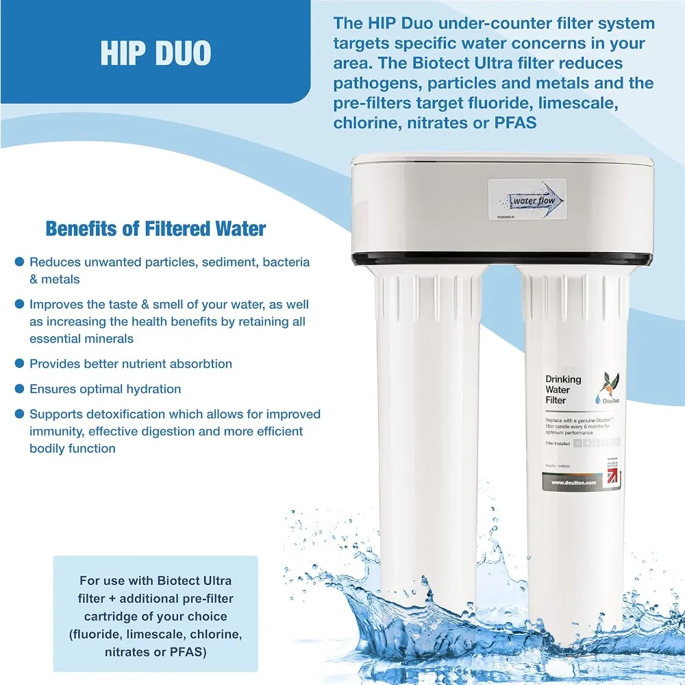 Under Sink Filter System ¦ ⅜ Push Fit with Limescale Reduction Treatment Cartridge 9A04 ¦ Superb Taste Drinking Water Filter
Under Sink Filter System ¦ ⅜ Push Fit with Limescale Reduction Treatment Cartridge 9A04 ¦ Superb Taste Drinking Water Filter