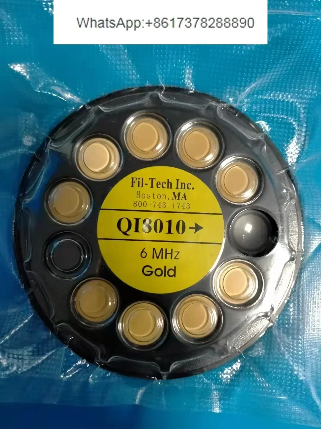 10 шт. QI8010 кварцевый генератор с покрытием Fil-Tech, пластина управления золотым электродом, 6 МГц, кристаллическая пластина, позолоченная индукционная пластина
10 шт. QI8010 кварцевый генератор с покрытием Fil-Tech, пластина управления золотым электродом, 6 МГц, кристаллическая пластина, позолоченная индукционная пластина