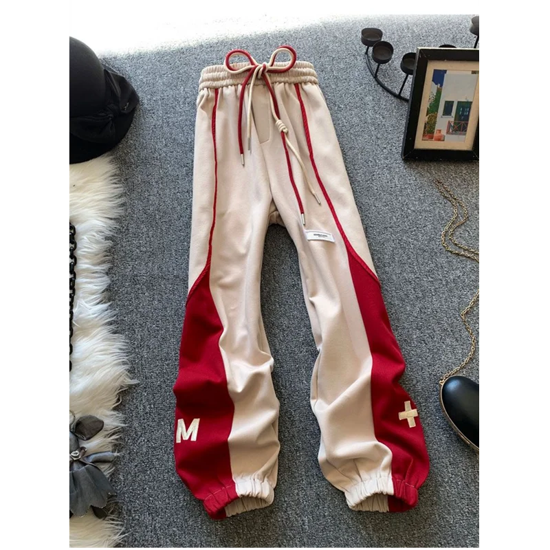 Spring Autumn Loose Fashion Contrasting Colors Wide Leg Women Simplicity Office Lady Straight All-match Casual Sports Pants
Spring Autumn Loose Fashion Contrasting Colors Wide Leg Women Simplicity Office Lady Straight All-match Casual Sports Pants
