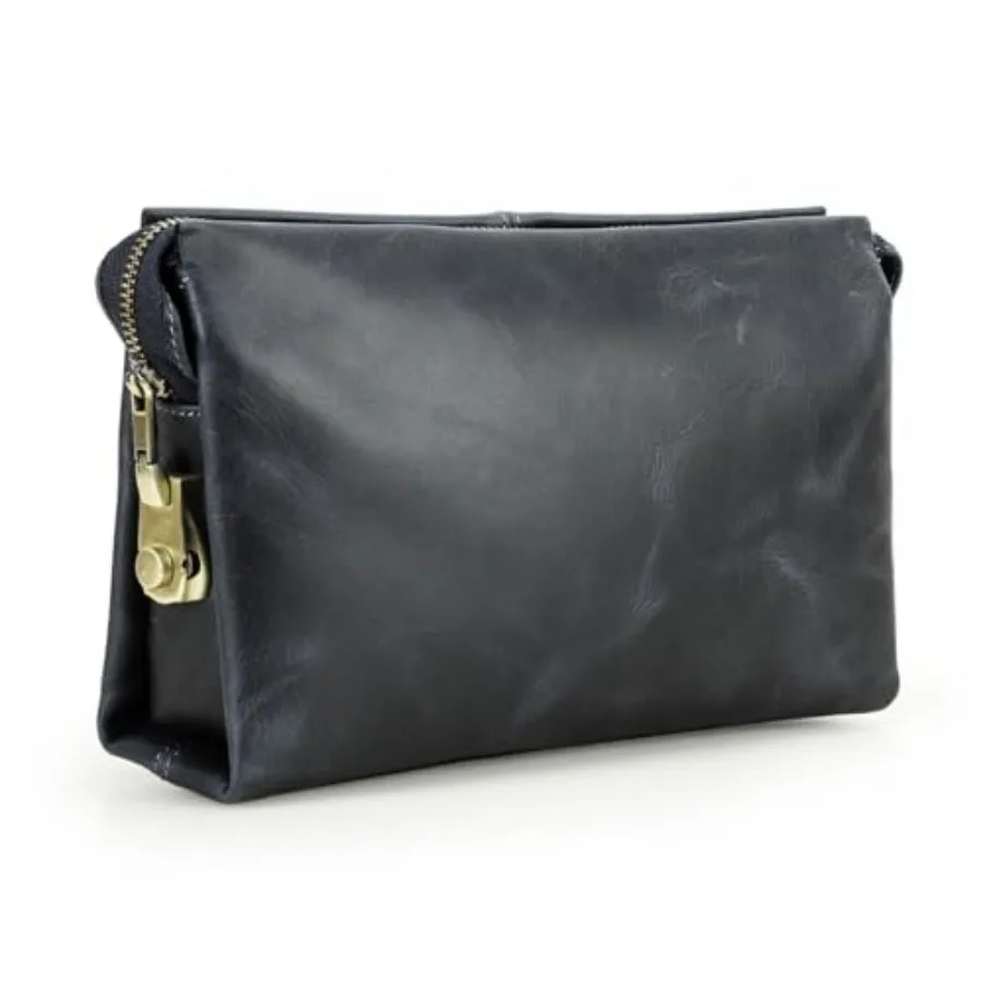 Business clutch bag for men, genuine leather, black, anti-theft design with RFID-blocking card slots, phone holder, detachable
Business clutch bag for men, genuine leather, black, anti-theft design with RFID-blocking card slots, phone holder, detachable