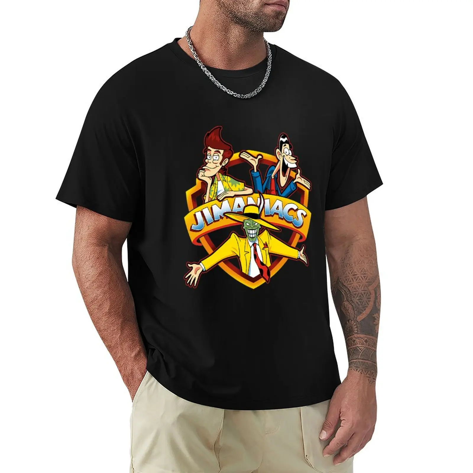 Jim Carrey Jimaniacs T-shirt oversized hippie clothes shirts graphic tees korean fashion mens graphic t-shirts hip hop
Jim Carrey Jimaniacs T-shirt oversized hippie clothes shirts graphic tees korean fashion mens graphic t-shirts hip hop