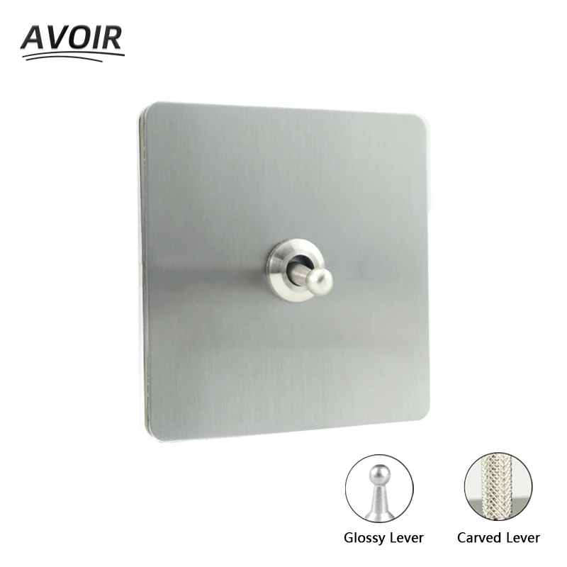 Avoir Wall Light Retro Toggle Switch Gray Nickel Aluminum Brush Panel Electrical Socket Intermediate Switch 2 Way Dimmer AC 220V
Avoir Wall Light Retro Toggle Switch Gray Nickel Aluminum Brush Panel Electrical Socket Intermediate Switch 2 Way Dimmer AC 220V