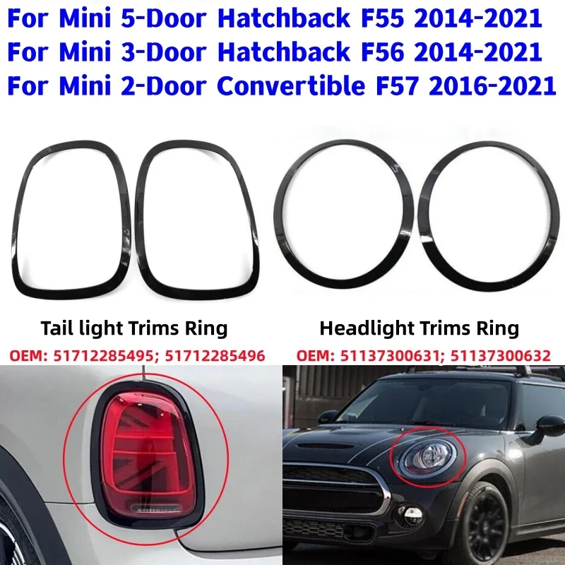 Кольцо для фар автомобиля, накладки заднего фонаря, кольца для BMW Mini Cooper F55/F56/F57 2014-2021
Кольцо для фар автомобиля, накладки заднего фонаря, кольца для BMW Mini Cooper F55/F56/F57 2014-2021