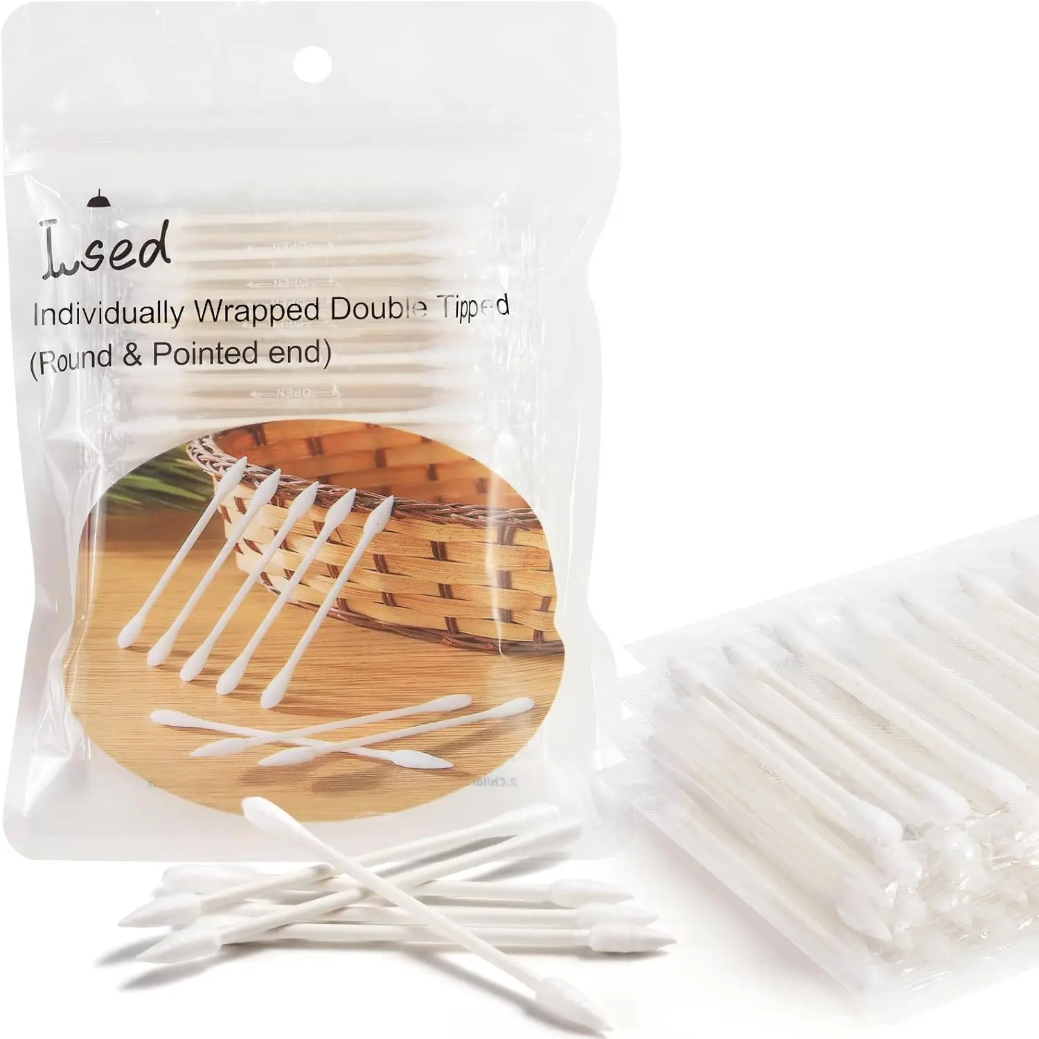 Pack Cotton Swabs, Individually Wrapped, Organic & Biodegradable, Double Tipped Cotton Tips for Ear, Beauty Care, Cleaning,
Pack Cotton Swabs, Individually Wrapped, Organic & Biodegradable, Double Tipped Cotton Tips for Ear, Beauty Care, Cleaning,