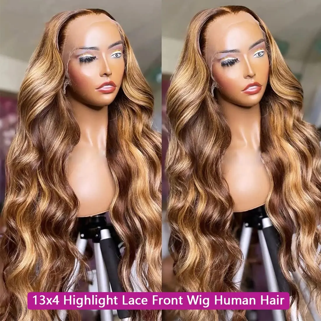 Beaudiva Highlight 13x4 Lace Front Human Hair Wig Pre Plucked With Baby Hair Body Wave P4/27 Ombre 180 Density Wig Ready to Wear
Beaudiva Highlight 13x4 Lace Front Human Hair Wig Pre Plucked With Baby Hair Body Wave P4/27 Ombre 180 Density Wig Ready to Wear